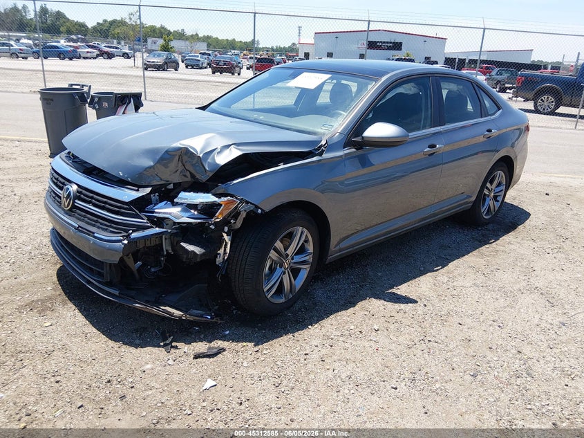 2024 Volkswagen Jetta VIN 3VW7M7BUXRM065912 IAAI salvage auction — LEFT FRONT, Salvage Title, sold $4,300 on 2026-07-24 (photo 2)