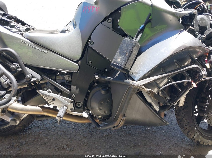 2016 Kawasaki Zg VIN JKBZGNE10GA004318 IAAI salvage auction — FRONT END, Salvage Title, sold $25 on 2026-07-29 (photo 8)
