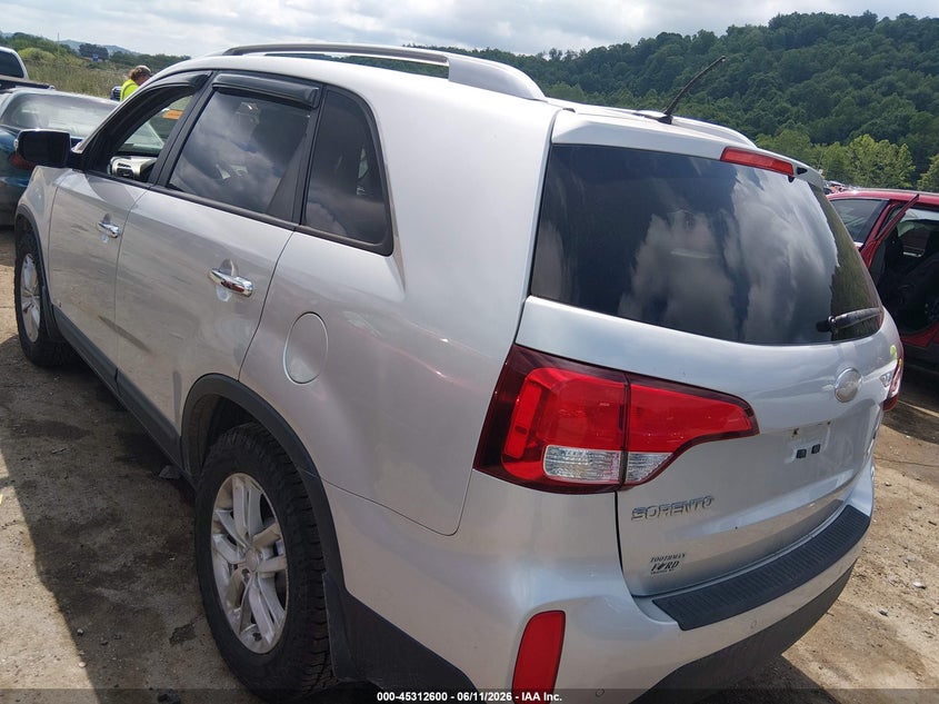 2014 Kia Sorento VIN 5XYKTCA64EG538061 IAAI salvage auction — FRONT END, Salvage (West Virginia), sold $1,000 on 2026-07-16 (photo 3)