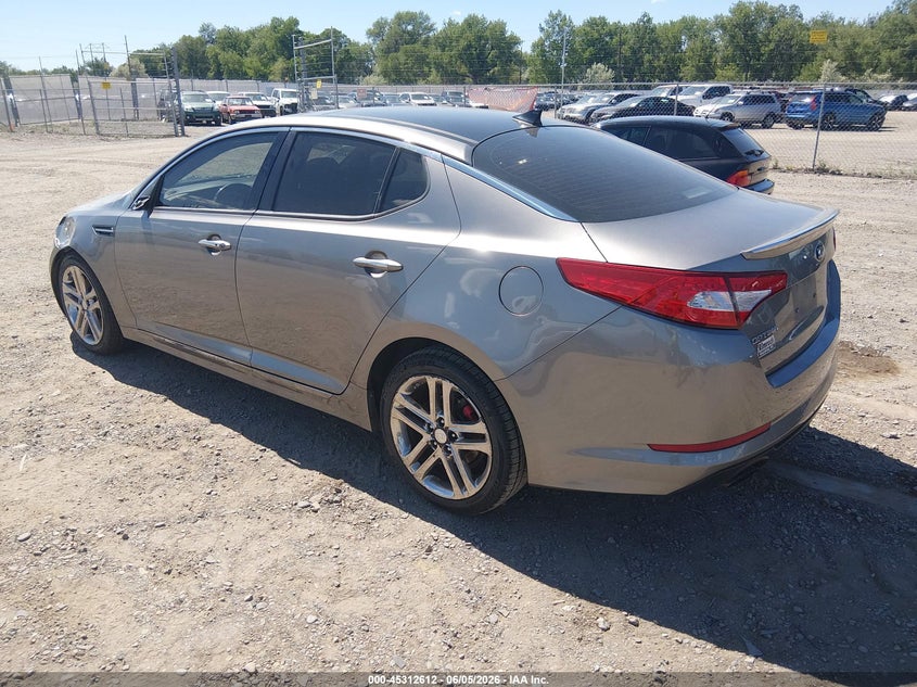 2013 Kia Optima VIN 5XXGR4A6XDG104787 IAAI salvage auction — LEFT FRONT, Salvage Title, sold $200 on 2026-07-22 (photo 3)