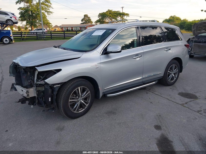 2019 Infiniti Qx60 VIN 5N1DL0MM5KC567968 IAAI salvage auction — FRONT END, Salvage (Kentucky), sold $2,750 on 2026-07-27 (photo 2)