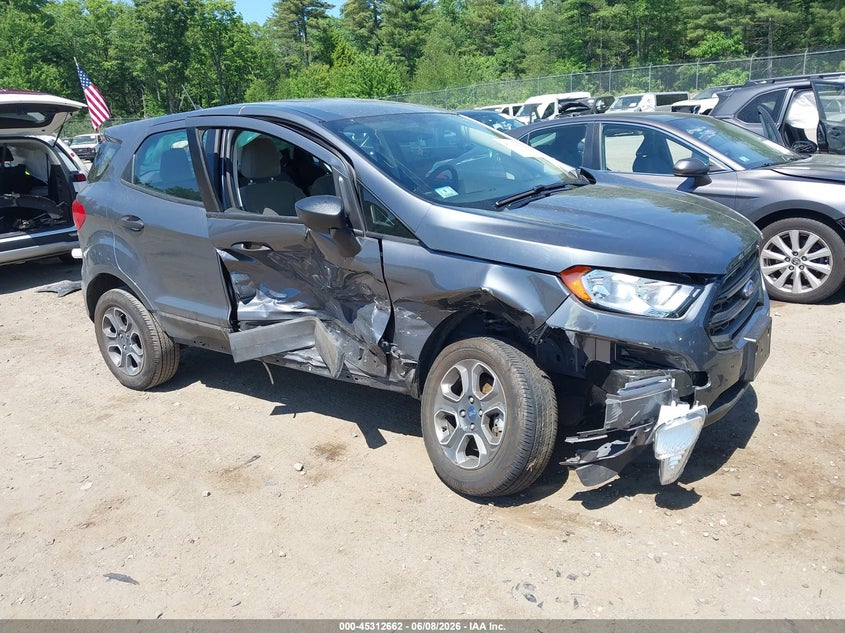 2021 Ford Ecosport VIN MAJ6S3FL5MC418135 IAAI salvage auction — SIDE, Salvage (Massachusetts), sold $975 on 2026-07-24 (photo 1)