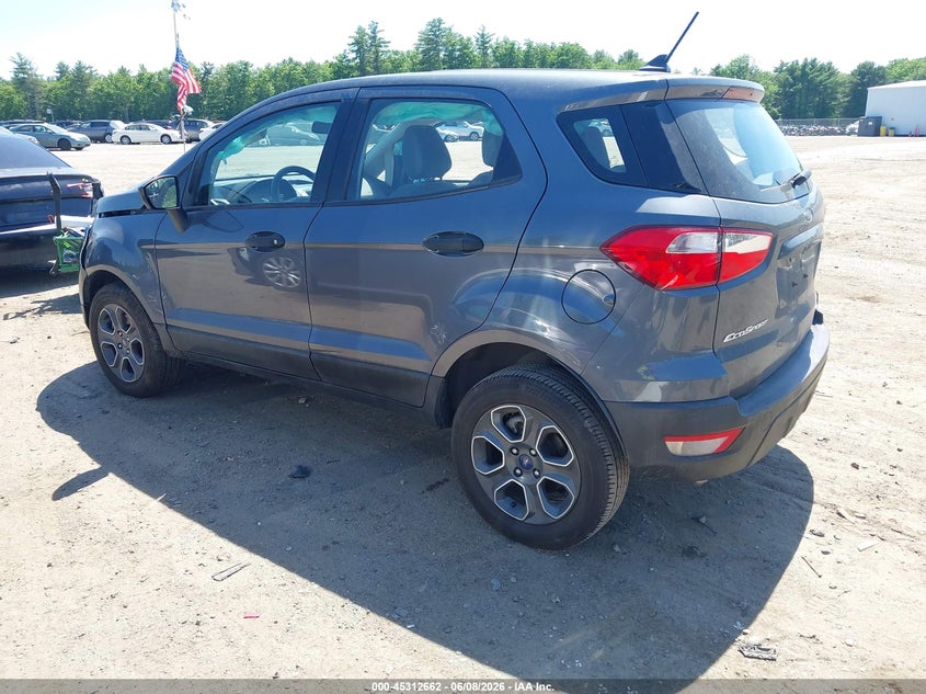 2021 Ford Ecosport VIN MAJ6S3FL5MC418135 IAAI salvage auction — SIDE, Salvage (Massachusetts), sold $975 on 2026-07-24 (photo 3)