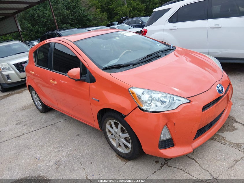 2012 Toyota Prius c VIN JTDKDTB33C1010736 IAAI salvage auction — NORMAL WEAR, Original (Texas), sold $800 on 2026-07-13 (photo 1)