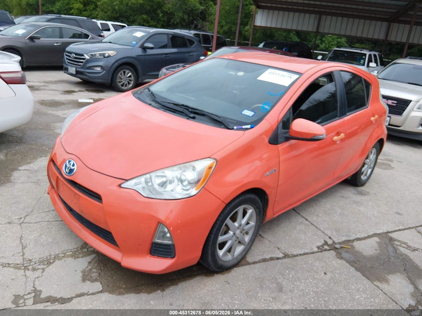 2012 Toyota Prius c VIN JTDKDTB33C1010736 IAAI salvage auction — NORMAL WEAR, Original (Texas), sold $800 on 2026-07-13 (photo 2)