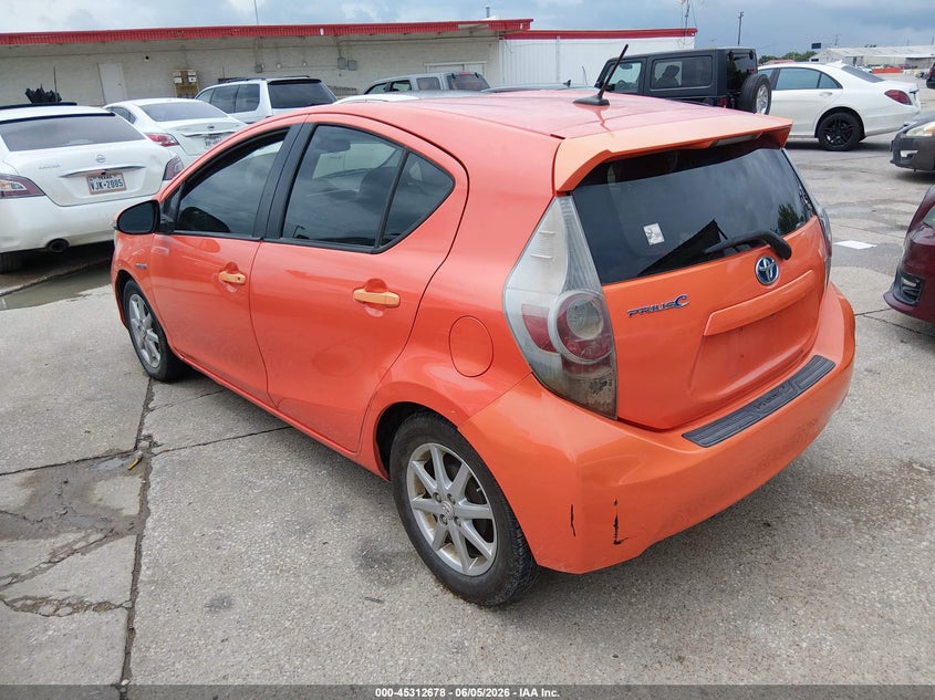 2012 Toyota Prius c VIN JTDKDTB33C1010736 IAAI salvage auction — NORMAL WEAR, Original (Texas), sold $800 on 2026-07-13 (photo 3)