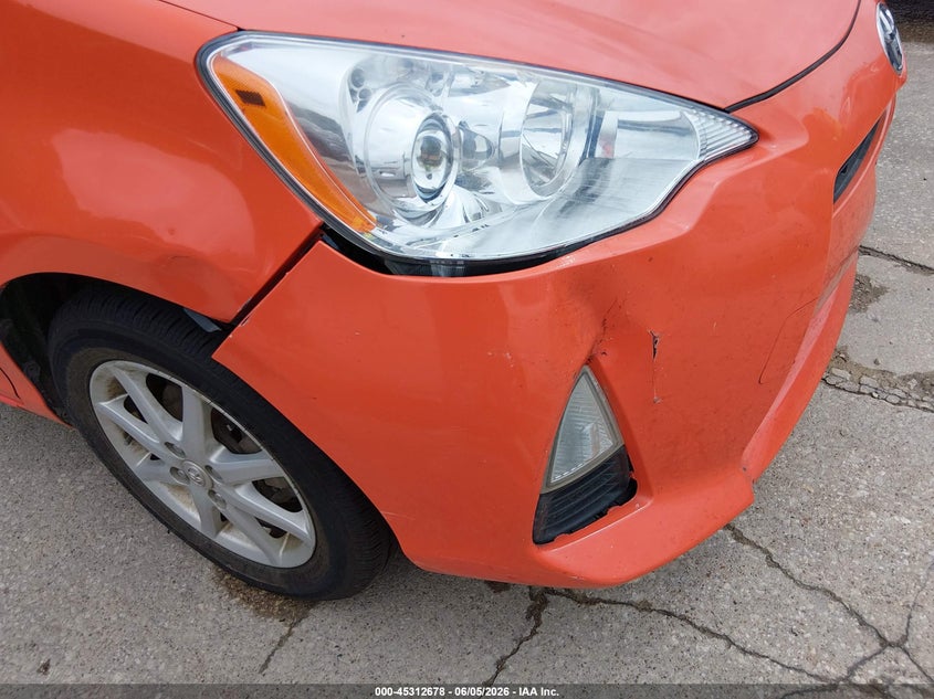 2012 Toyota Prius c VIN JTDKDTB33C1010736 IAAI salvage auction — NORMAL WEAR, Original (Texas), sold $800 on 2026-07-13 (photo 6)