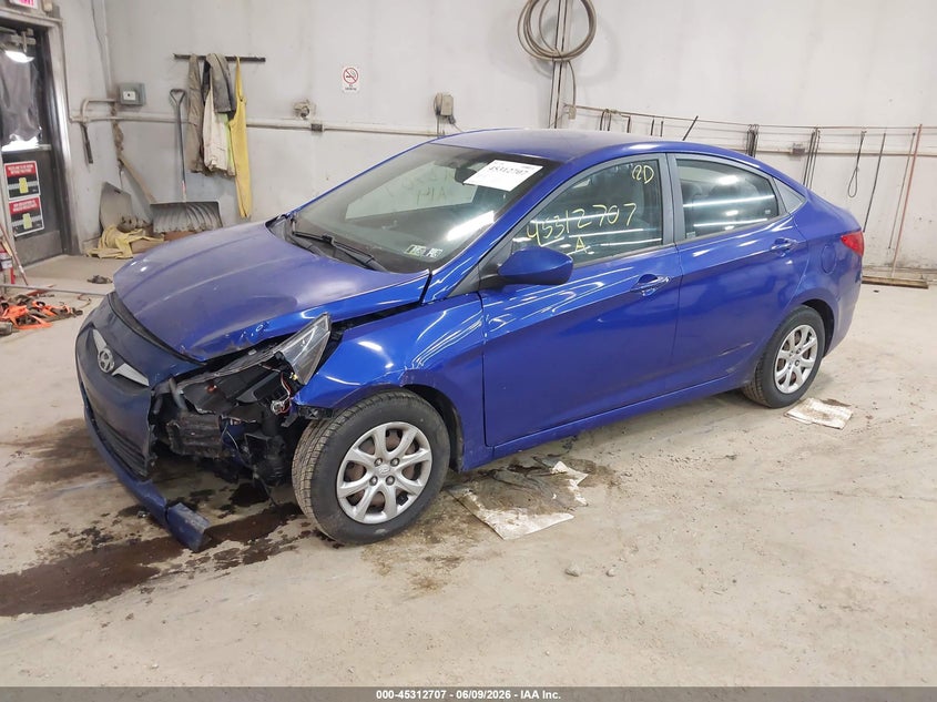 2014 Hyundai Accent VIN KMHCT4AE1EU682761 IAAI salvage auction — LEFT FRONT, Salvage Title, sold $375 on 2026-07-09 (photo 2)