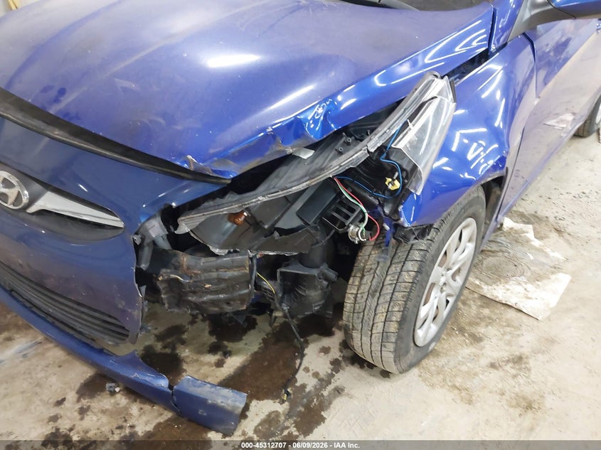 2014 Hyundai Accent VIN KMHCT4AE1EU682761 IAAI salvage auction — LEFT FRONT, Salvage Title, sold $375 on 2026-07-09 (photo 6)