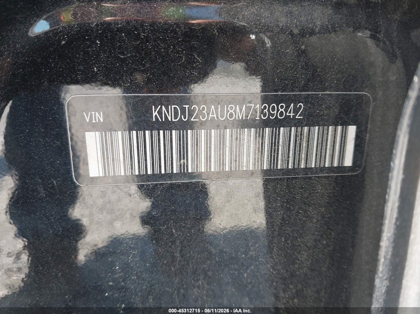 2021 Kia Soul VIN KNDJ23AU8M7139842 IAAI salvage auction — REAR END, Salvage (Idaho), sold $2,150 on 2026-07-07 (photo 9)