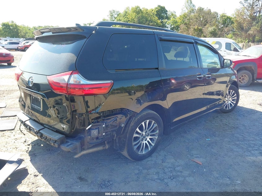 2020 Toyota Sienna VIN 5TDYZ3DC4LS048309 IAAI salvage auction — REAR END, Salvage Title, sold $9,500 on 2026-07-20 (photo 4)