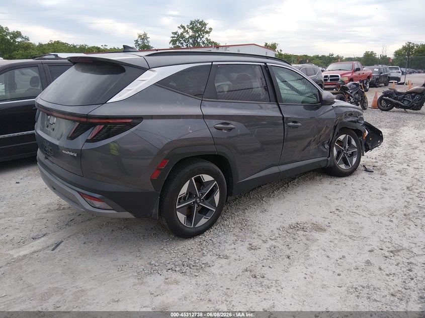 2025 Hyundai Tucson VIN KM8JCDD14SU256848 IAAI salvage auction — RIGHT FRONT, Salvage Title, sold $13,100 on 2026-07-31 (photo 4)