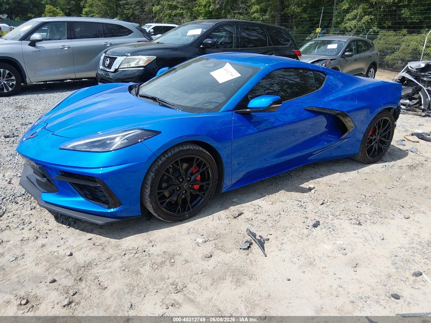 2025 Chevrolet Corvette VIN 1G1YA2D45S5112249 IAAI salvage auction — REAR END, Salvage (South Carolina), sold $45,250 on 2026-07-13 (photo 2)