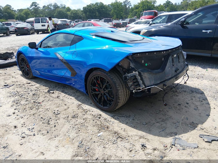 2025 Chevrolet Corvette VIN 1G1YA2D45S5112249 IAAI salvage auction — REAR END, Salvage (South Carolina), sold $45,250 on 2026-07-13 (photo 3)