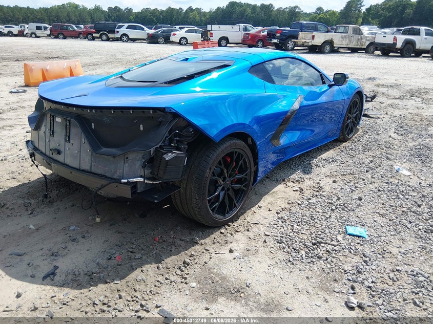 2025 Chevrolet Corvette VIN 1G1YA2D45S5112249 IAAI salvage auction — REAR END, Salvage (South Carolina), sold $45,250 on 2026-07-13 (photo 4)