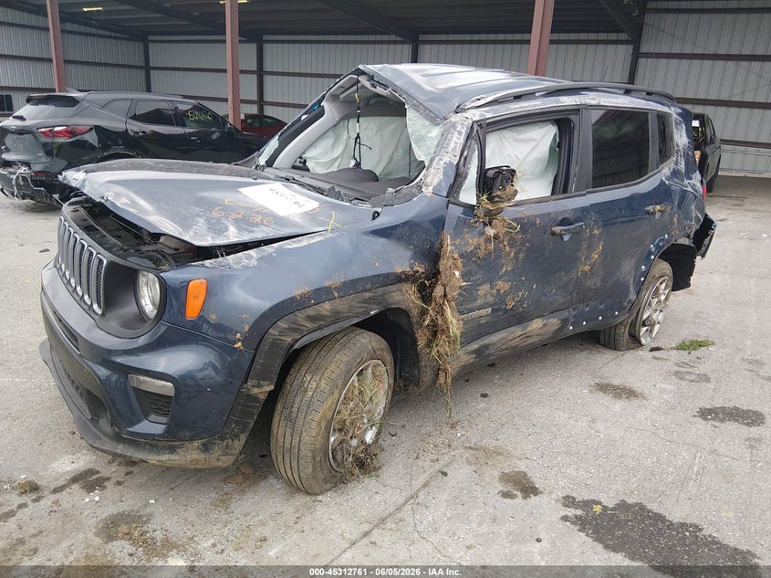 2022 Jeep Renegade VIN ZACNJDB11NPN44957 IAAI salvage auction — ALL OVER, Salvage Title, sold $950 on 2026-07-09 (photo 2)