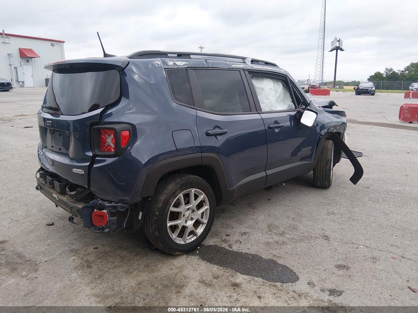 2022 Jeep Renegade VIN ZACNJDB11NPN44957 IAAI salvage auction — ALL OVER, Salvage Title, sold $950 on 2026-07-09 (photo 4)