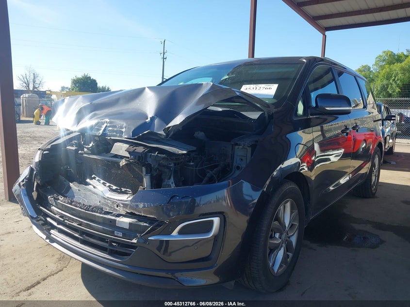 2019 Kia SEDONA VIN KNDMB5C1XK6559889 IAAI salvage auction — FRONT END, Salvage (California), sold $1,000 on 2026-07-28 (photo 2)