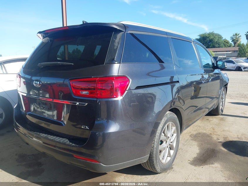 2019 Kia SEDONA VIN KNDMB5C1XK6559889 IAAI salvage auction — FRONT END, Salvage (California), sold $1,000 on 2026-07-28 (photo 4)