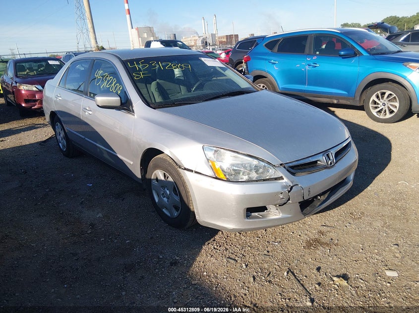 2007 Honda Accord VIN 1HGCM564X7A002773 IAAI salvage auction — FRONT END, Clear (Indiana), sold $800 on 2026-07-19 (photo 1)