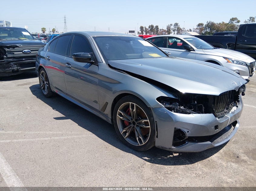 2023 BMW 5er VIN WBA13BK03PCN80581 IAAI salvage auction — FRONT END, Salvage (California), sold $17,550 on 2026-07-30 (photo 1)