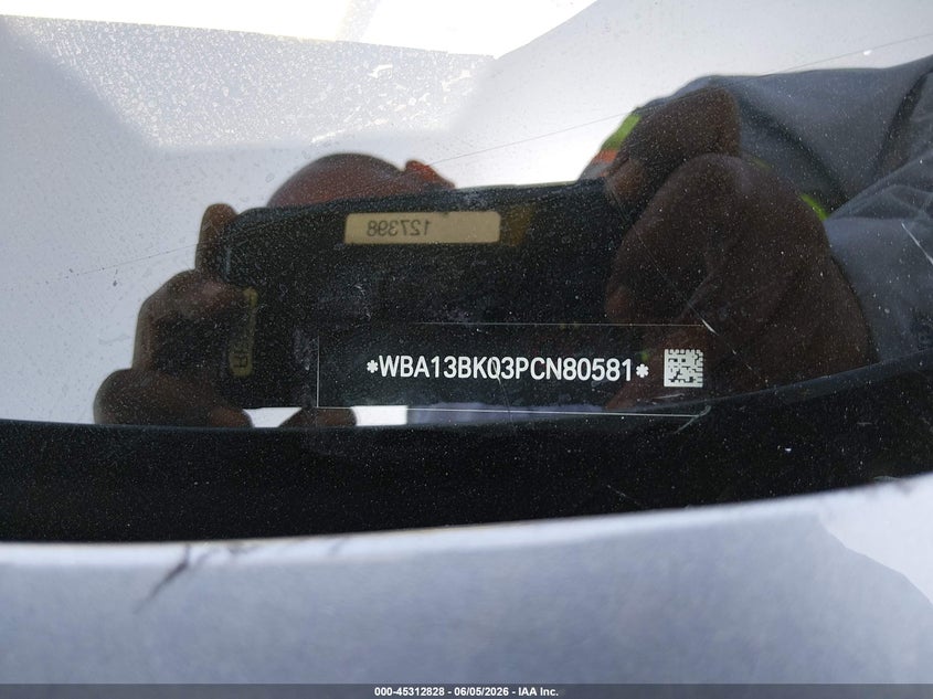 2023 BMW 5er VIN WBA13BK03PCN80581 IAAI salvage auction — FRONT END, Salvage (California), sold $17,550 on 2026-07-30 (photo 9)