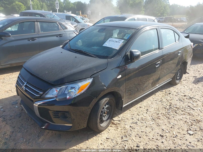 2024 Mitsubishi Mirage VIN ML32FUFJ2RHF16427 IAAI salvage auction — FRONT & REAR, Clear-Dealer Only (Georgia), sold $1,900 on 2026-07-20 (photo 2)