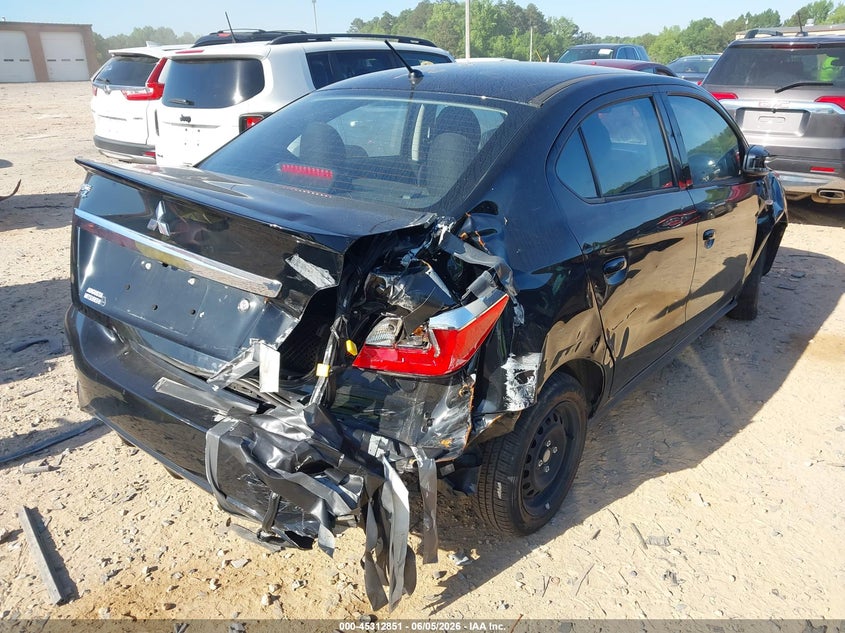2024 Mitsubishi Mirage VIN ML32FUFJ2RHF16427 IAAI salvage auction — FRONT & REAR, Clear-Dealer Only (Georgia), sold $1,900 on 2026-07-20 (photo 4)