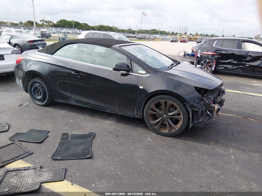 2019 Buick Cascada VIN W04WH3N51KG344773 IAAI salvage auction — FRONT END, Wait Title, sold $2,375 on 2026-09-28 (photo 1)