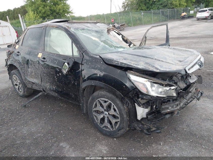 2020 Subaru Forester VIN JF2SKAJCXLH510347 IAAI salvage auction — BIOHAZARD/CHEMICAL, Mv-907A (New York), sold $375 on 2026-07-09 (photo 1)