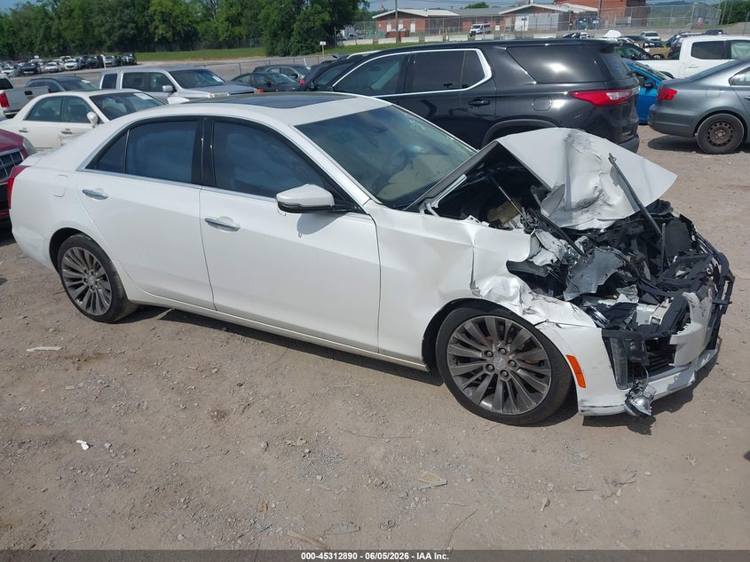 2016 Cadillac Cts VIN 1G6AX5SXXG0113233 IAAI salvage auction — FRONT END, Salvage Title, sold $1,400 on 2026-07-09 (photo 1)