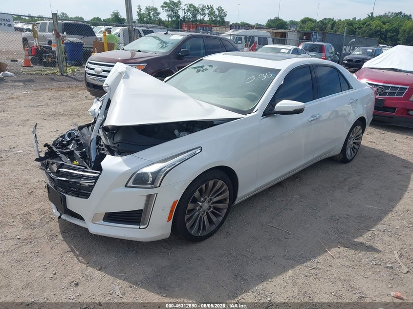 2016 Cadillac Cts VIN 1G6AX5SXXG0113233 IAAI salvage auction — FRONT END, Salvage Title, sold $1,400 on 2026-07-09 (photo 2)