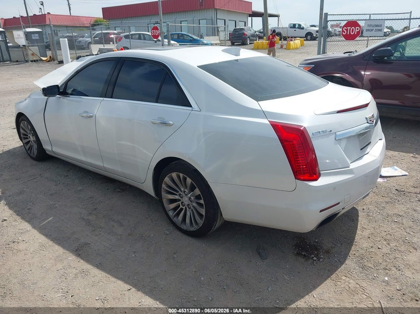 2016 Cadillac Cts VIN 1G6AX5SXXG0113233 IAAI salvage auction — FRONT END, Salvage Title, sold $1,400 on 2026-07-09 (photo 3)