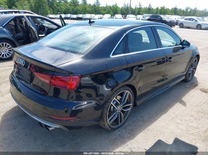 2017 Audi S3 VIN WAUB1GFF8H1025421 IAAI salvage auction — FRONT END, Salvage Title, sold $11,050 on 2026-08-07 (photo 4)