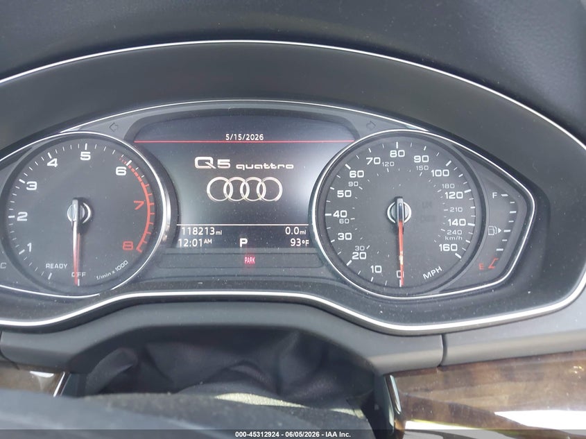 2019 Audi Q5 VIN WA1ANAFY7K2081377 IAAI salvage auction — ROLLOVER, Salvage Title, sold $1,800 on 2026-07-20 (photo 7)