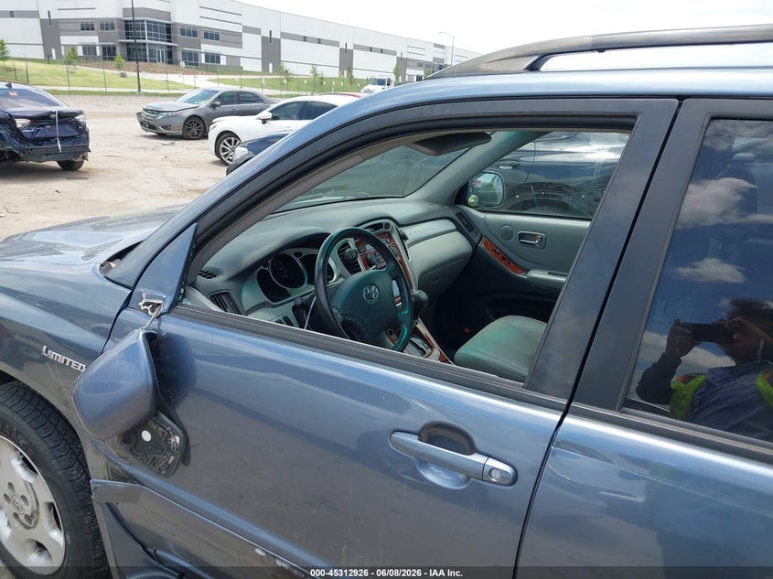 2005 Toyota Highlander VIN JTEEP21A050073280 IAAI salvage auction — LEFT FRONT, Salvage (Texas), sold $800 on 2026-07-28 (photo 6)