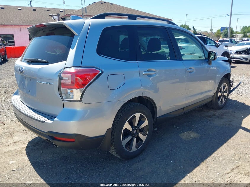 2018 Subaru Forester VIN JF2SJAJC8JH493208 IAAI salvage auction — RIGHT FRONT, Salvage Title, sold $2,850 on 2026-07-15 (photo 4)