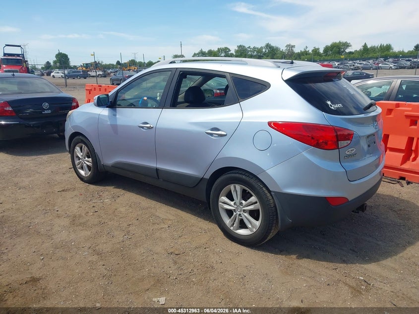 2012 Hyundai Tucson VIN KM8JU3AC3CU495239 IAAI salvage auction — NORMAL WEAR, Clear (Illinois), sold $1,475 on 2026-07-08 (photo 3)