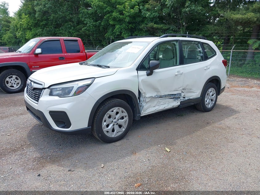 2021 Subaru Forester VIN JF2SKADC3MH571665 IAAI salvage auction — LEFT SIDE, Salvage Title, sold $5,150 on 2026-07-13 (photo 2)