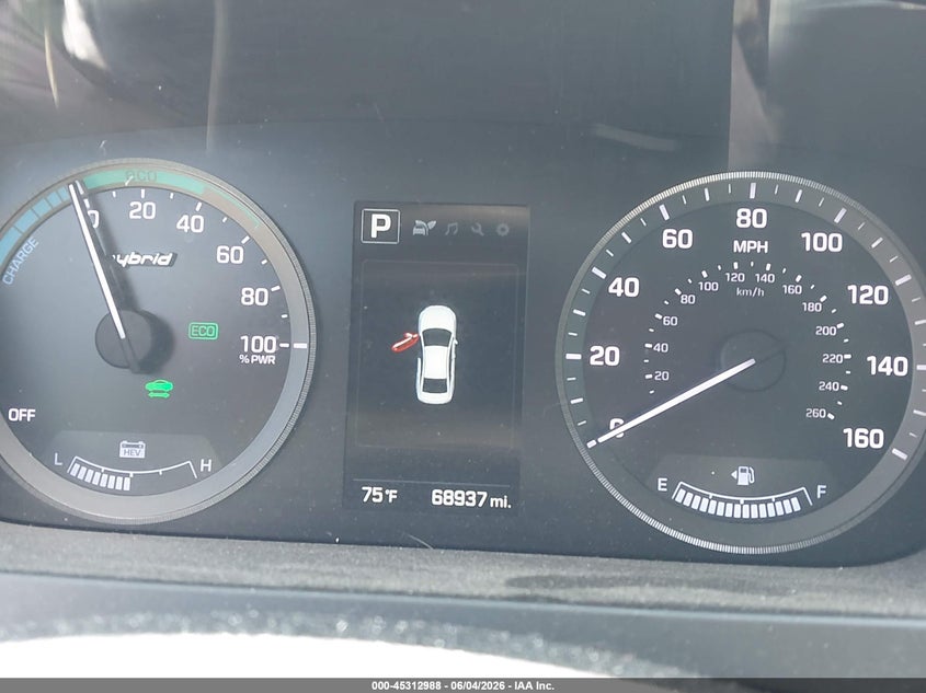 2016 Hyundai Sonata hybrid VIN KMHE24L18GA028804 IAAI salvage auction — NORMAL WEAR, SF97 (Virginia), sold $7,050 on 2026-07-22 (photo 7)