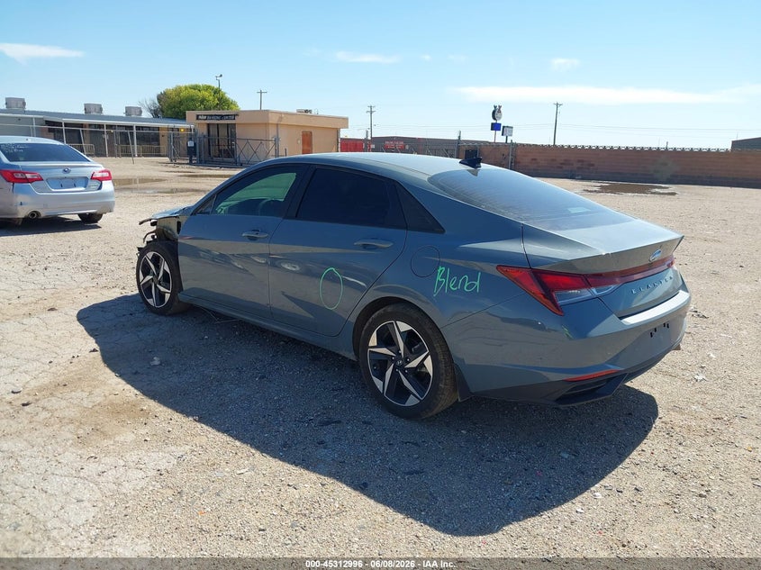 2023 Hyundai Elantra VIN KMHLS4AG9PU448309 IAAI salvage auction — LEFT FRONT, Salvage Title, sold $3,450 on 2026-07-29 (photo 3)