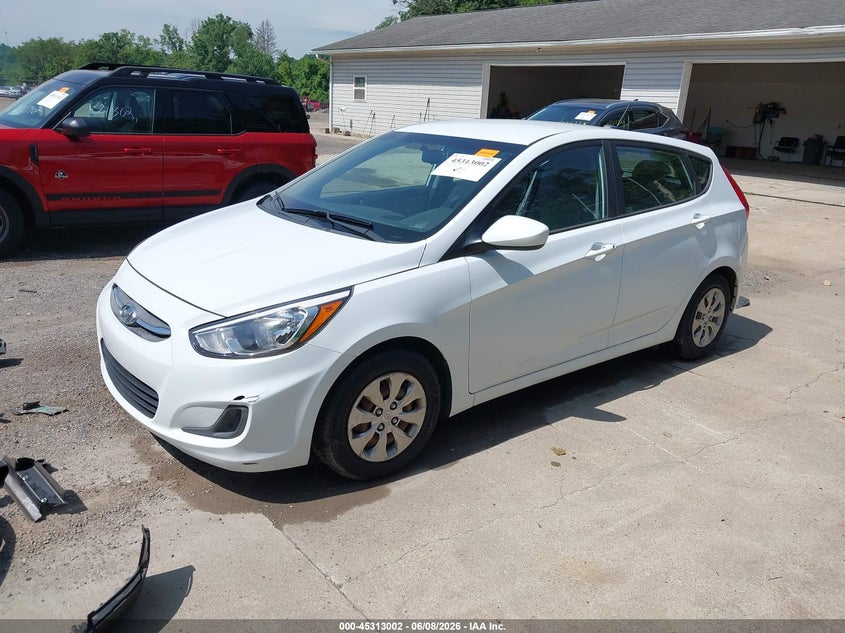 2017 Hyundai Accent VIN KMHCT5AE7HU312778 IAAI salvage auction — REAR END, Salvage Title, sold $1,600 on 2026-07-13 (photo 2)