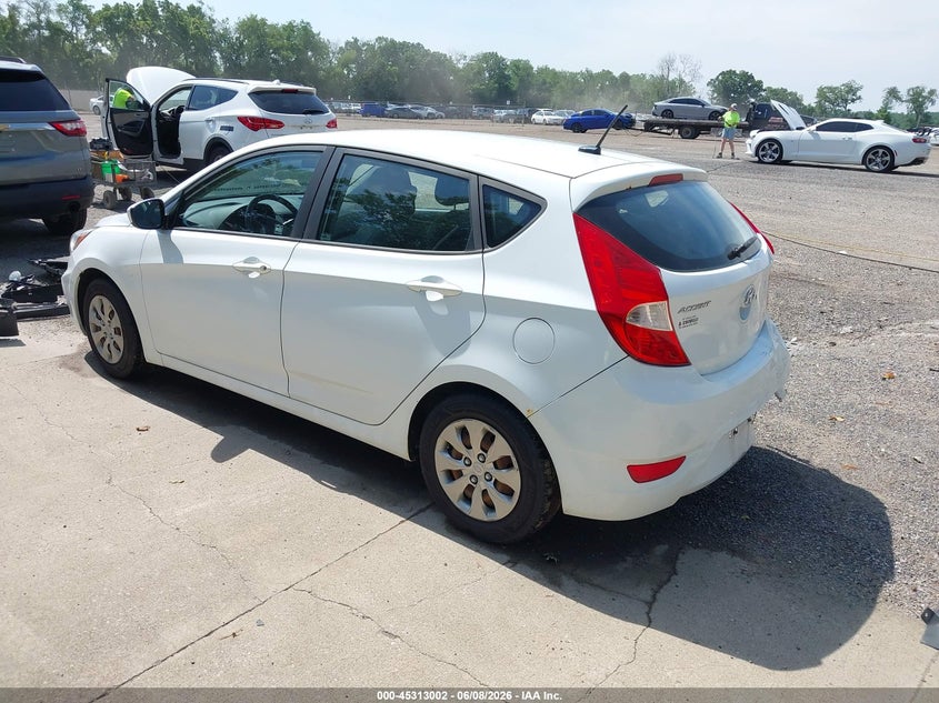 2017 Hyundai Accent VIN KMHCT5AE7HU312778 IAAI salvage auction — REAR END, Salvage Title, sold $1,600 on 2026-07-13 (photo 3)