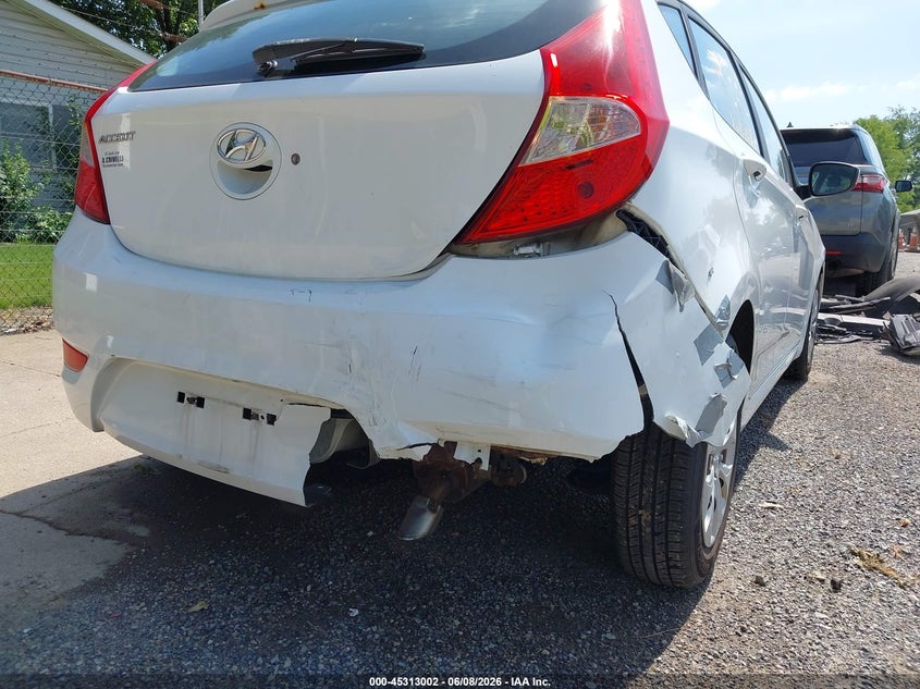 2017 Hyundai Accent VIN KMHCT5AE7HU312778 IAAI salvage auction — REAR END, Salvage Title, sold $1,600 on 2026-07-13 (photo 6)