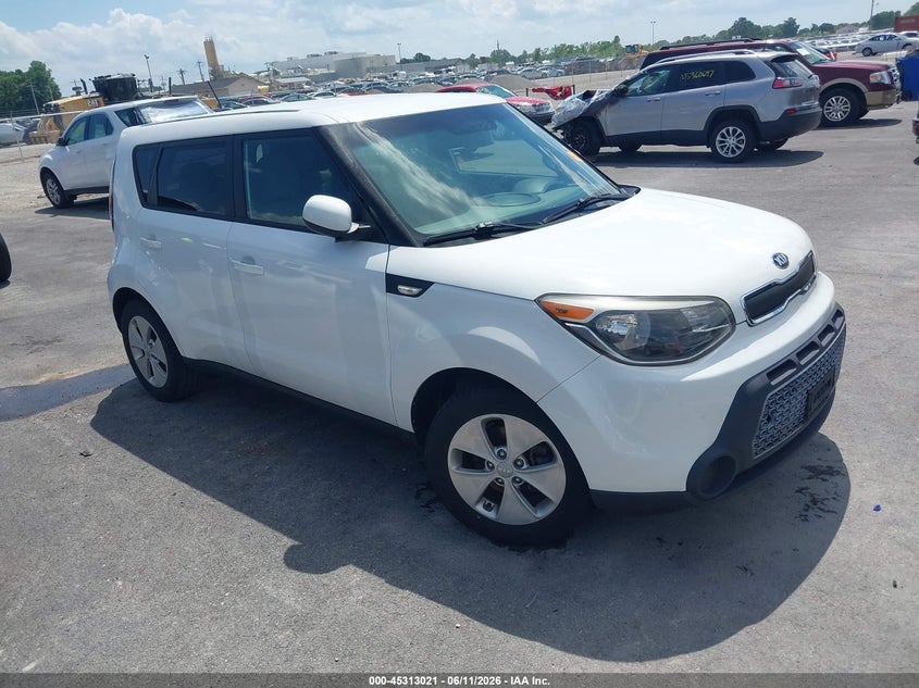 2014 Kia Soul VIN KNDJN2A24E7111439 IAAI salvage auction — LEFT SIDE, Salvage (Missouri), sold $600 on 2026-07-14 (photo 1)