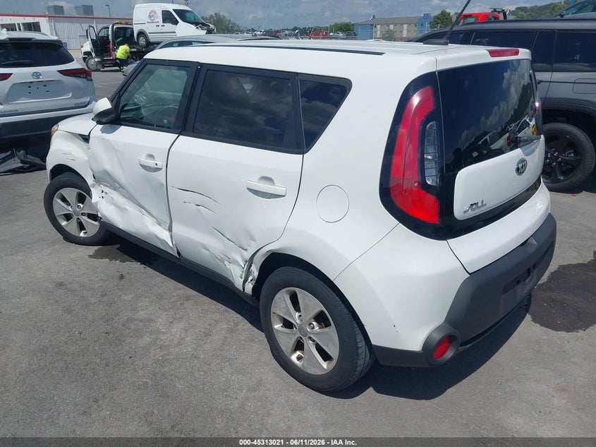 2014 Kia Soul VIN KNDJN2A24E7111439 IAAI salvage auction — LEFT SIDE, Salvage (Missouri), sold $600 on 2026-07-14 (photo 3)