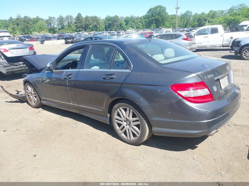 2009 Mercedes-benz C class VIN WDDGF81X99F263577 IAAI salvage auction — FRONT END, Mv-907A (New York), sold $450 on 2026-07-14 (photo 3)