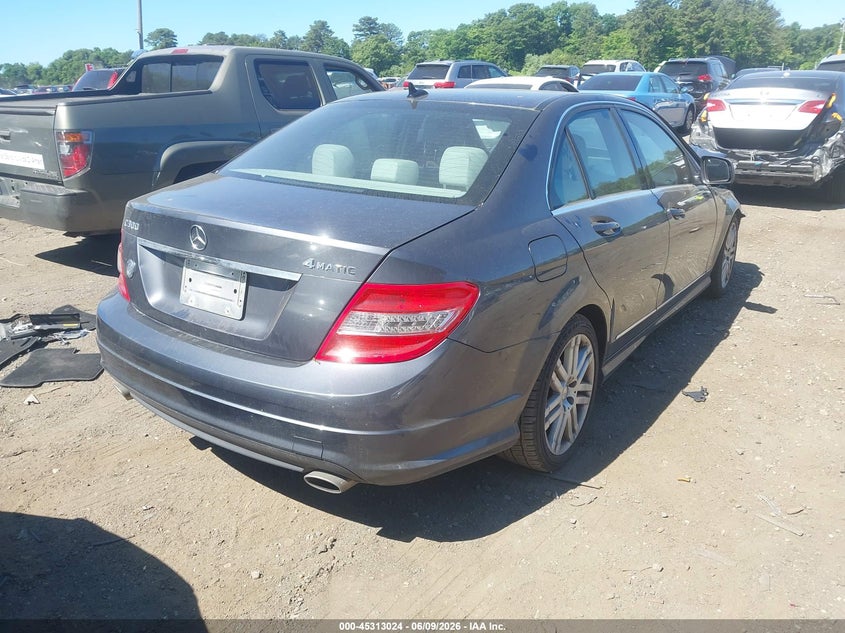2009 Mercedes-benz C class VIN WDDGF81X99F263577 IAAI salvage auction — FRONT END, Mv-907A (New York), sold $450 on 2026-07-14 (photo 4)