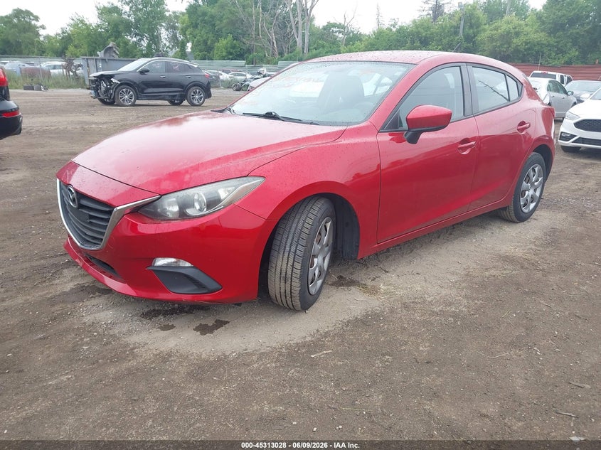 2016 Mazda 3 VIN JM1BM1J79G1331291 IAAI salvage auction — REAR END, Salvage Title, sold $1,400 on 2026-07-09 (photo 2)