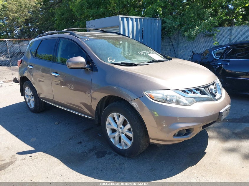 2012 Nissan Murano VIN JN8AZ1MW7CW222202 IAAI salvage auction — RIGHT SIDE, Salvage Title, sold $425 on 2026-07-14 (photo 1)